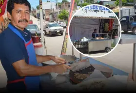 Isaías Beltrán y su taquería "Los Plebes" ha dado el sabor a los tianguis y a la colonia Esperanza en Culiacán