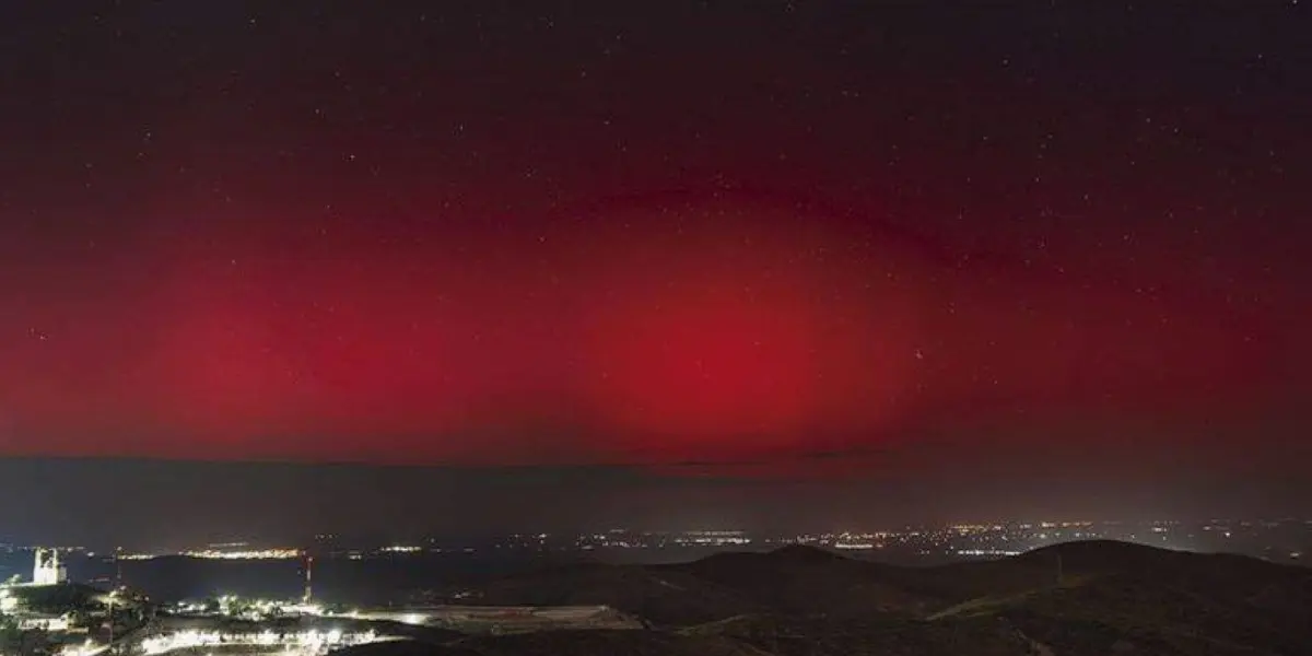 Se registran auroras boreales en Zacatecas, en pleno otoño de 2024. Foto: Da ko