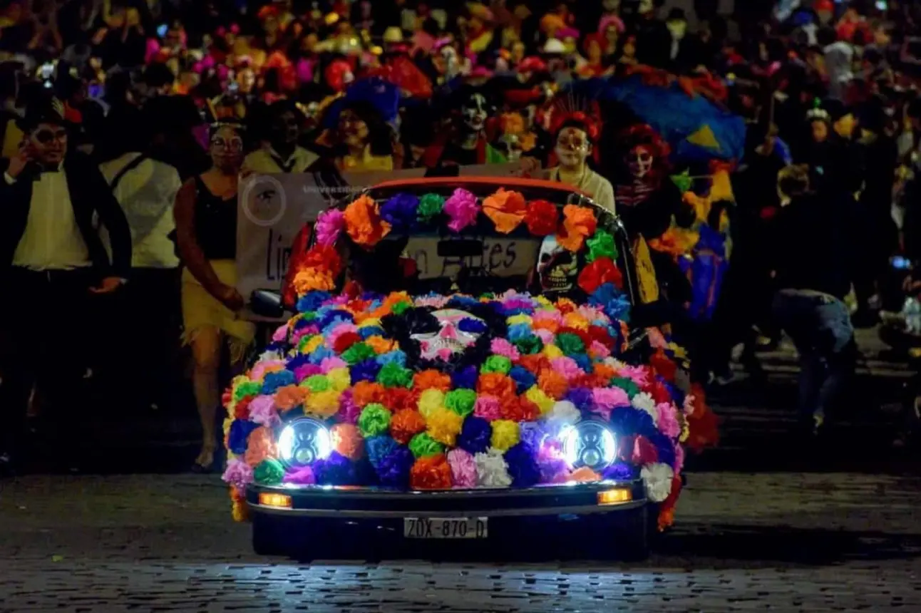 Ya`preparan todo para el Gran Desfile del Día de Muertos de Zacatecas 2024. Foto: Cortesía