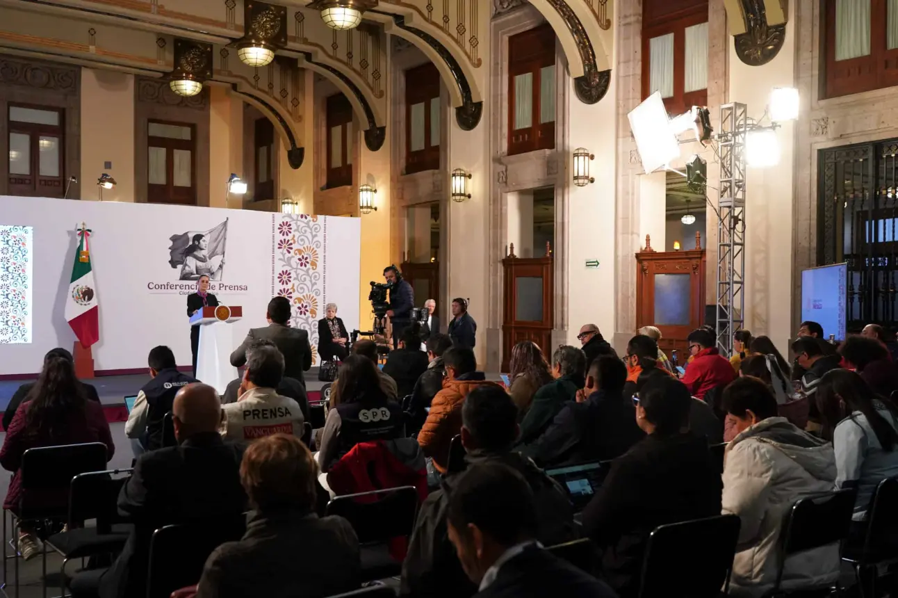 Conferencia de prensa Mañanera del Pueblo.