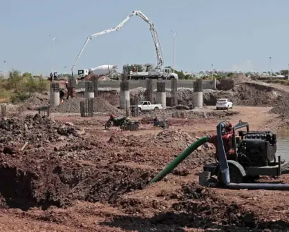 Avanza la construcción del puente y paso deprimido en Culiacán