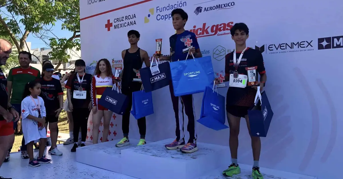 Los hermanos Aguirre Zavala de Navolato conquistan los 5 km en la Carrera de Cruz Roja