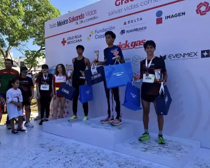 Los hermanos Aguirre Zavala de Navolato conquistan los 5 km en la Carrera de Cruz Roja