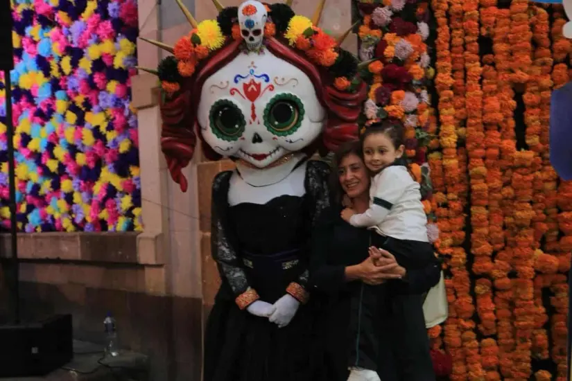 Concurso de disfraces por el Día de Muertos en Zacatecas. Foto: Cortesía