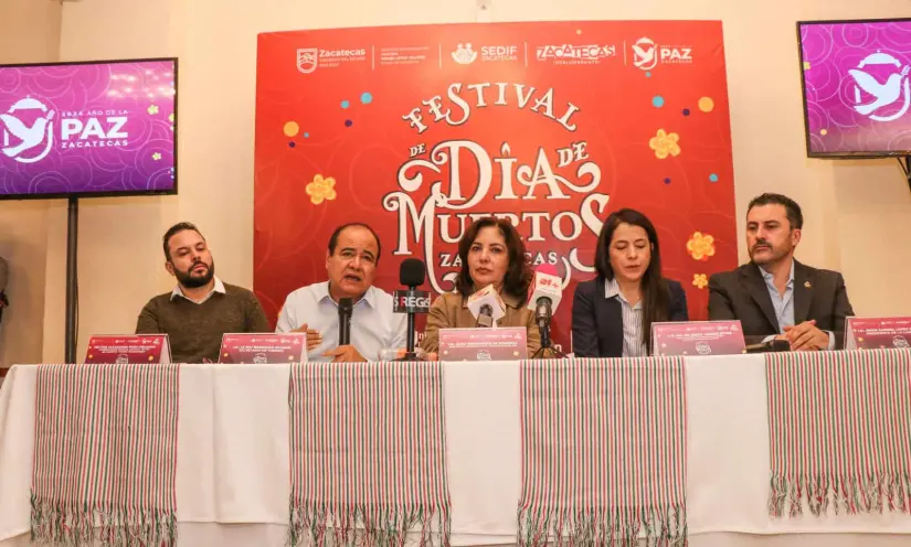 Presentan los detalles de la convocatoria del Fechas del concurso de disfraces por el Día de Muertos en Zacatecas. Foto: Cortesía