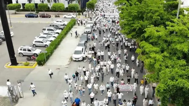 Marcha por la paz en Culiacán.