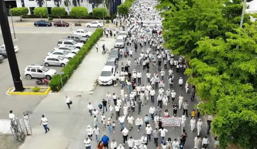 Marcha por la paz en Culiacán.