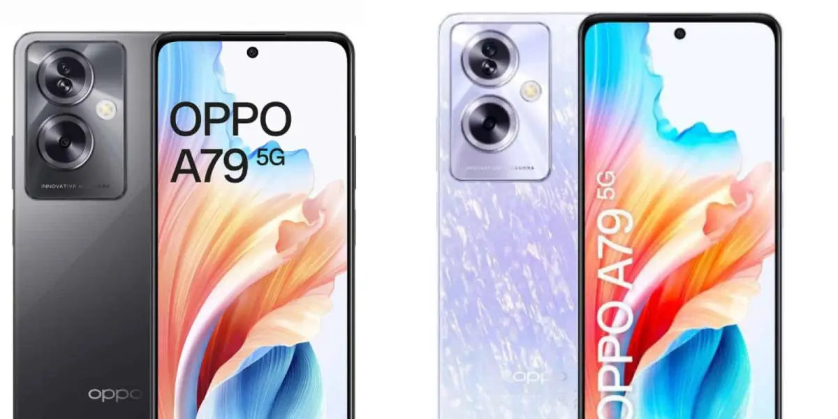 Oppo A79  viene con altavoces estéreo y diseño de gama alta. Foto: Cortesía