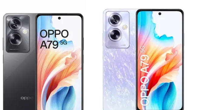 Oppo A79 viene con altavoces estéreo y diseño de gama alta. Foto: Cortesía