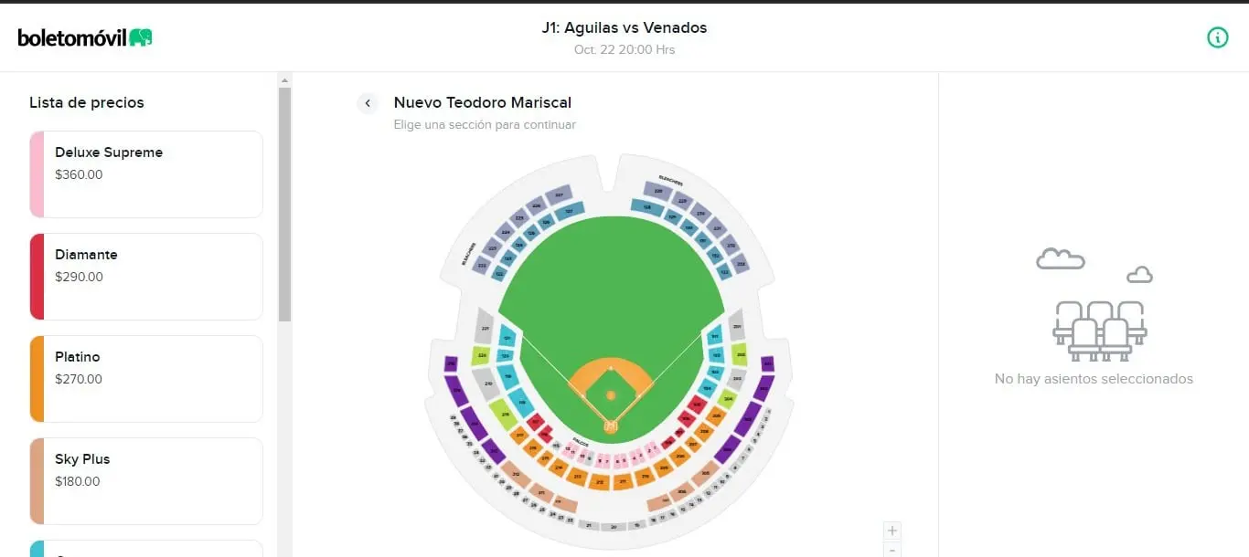 Precio boletos Mazatlán ante Mexicali