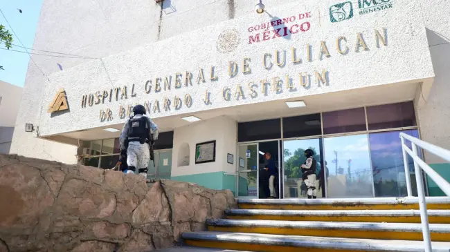 Informan sobre medidas de seguridad para garantizar la seguridad en hospitales de Sinaloa.