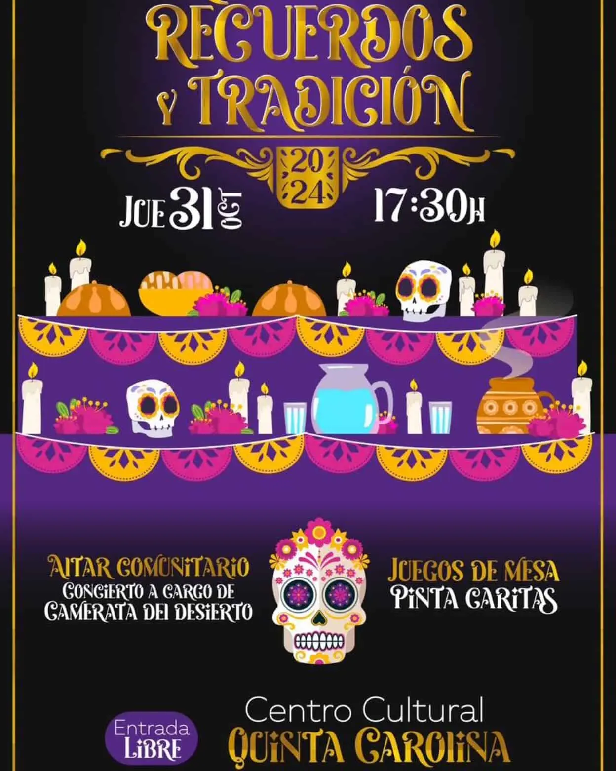 Un programa amplio por el Día de Muertos en Chihuahua 2024