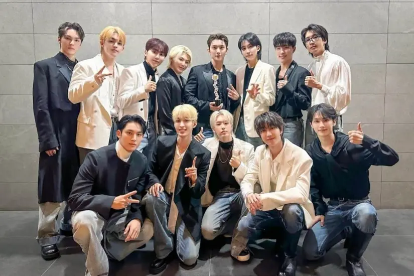 Los integrantes de Seventeen 