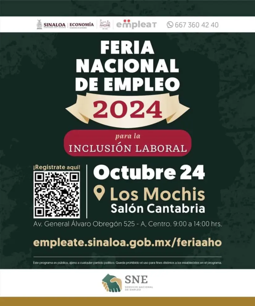 Feria Nacional de Empleo 2024 en Los Mochis