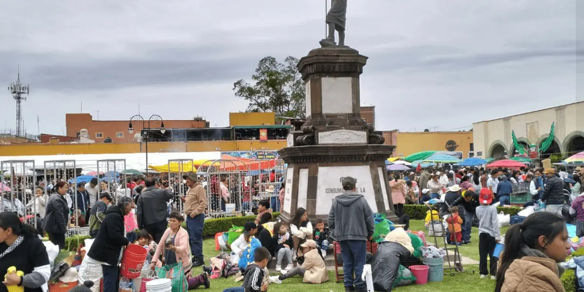 El tianguis del trueque es una tradición que se celebra cada año en Puebla. Foto: Karla Fernanda Caleco Córdova