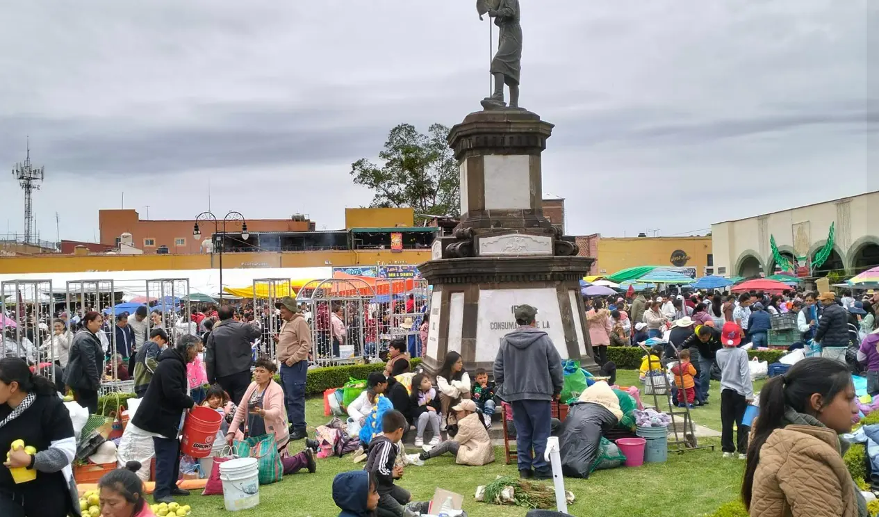 El tianguis del trueque es una tradición que se celebra cada año en Puebla. Foto: Karla Fernanda Caleco Córdova