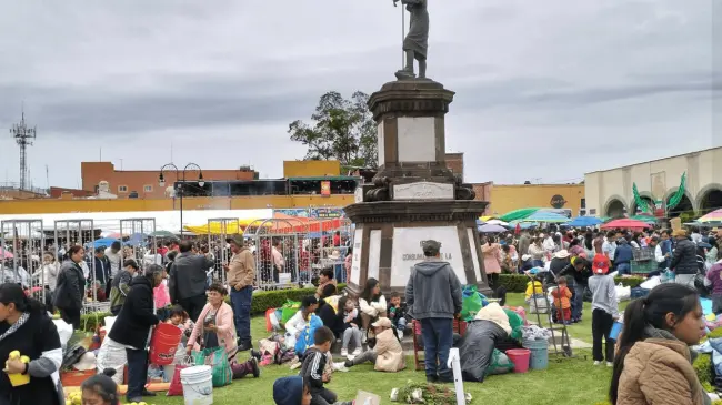 El tianguis del trueque es una tradición que se celebra cada año en Puebla. Foto: Karla Fernanda Caleco Córdova