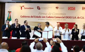 Tamaulipas y Oxxo firman convenio para prevenir delitos