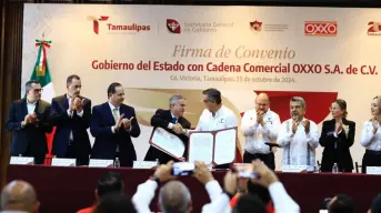 Tamaulipas y Oxxo firman convenio para prevenir delitos