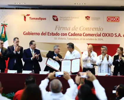 Tamaulipas y Oxxo firman convenio para prevenir delitos