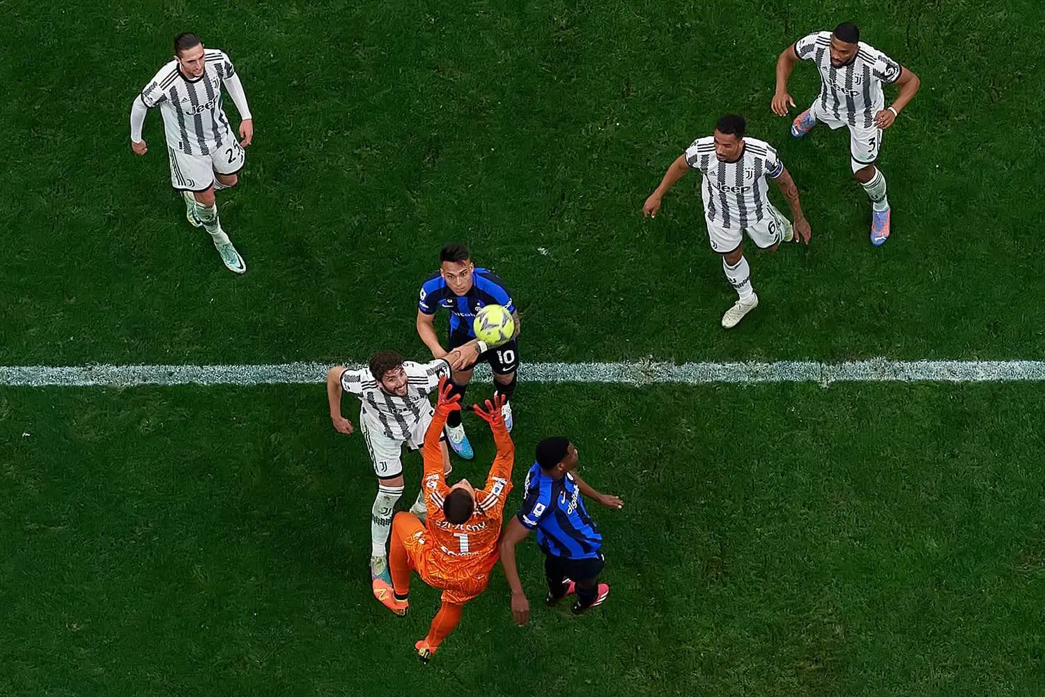 Inter ante Juve | Imagen: Serie A