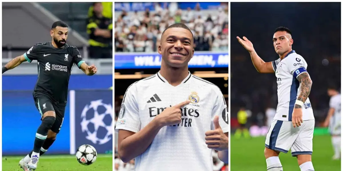 Salah, Mbappe y Lautaro Martínez
