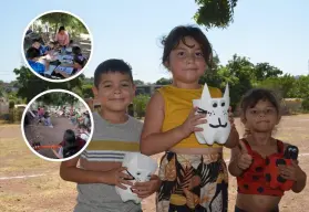 Niños y niñas en Culiacán despiertan su creatividad con talleres gratuitos en la Unidad Deportiva Los Ayalés de la colonia Progreso