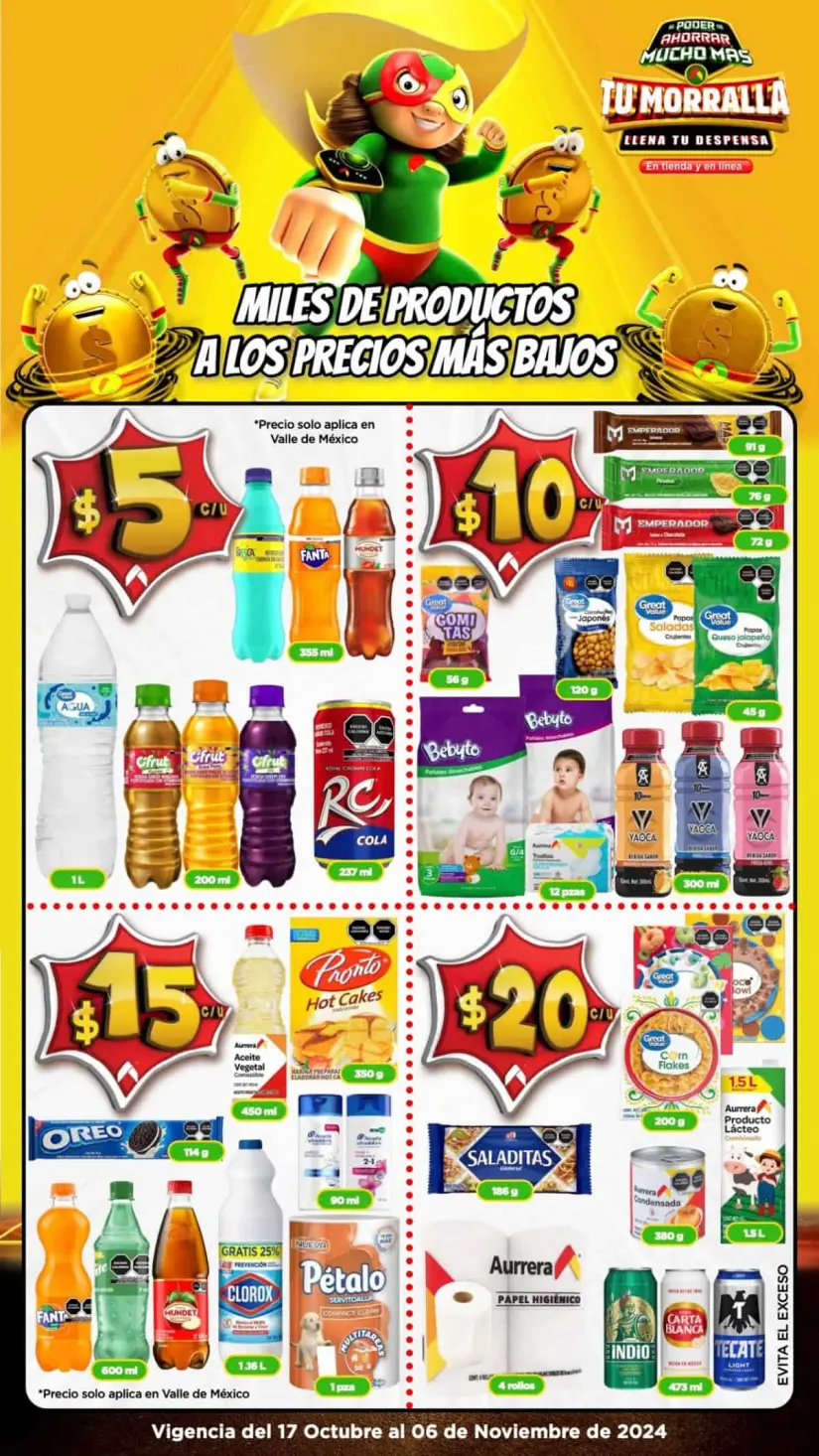 Ofertas de Bodega Aurrera en despensa válidas hasta el 6 de noviembre