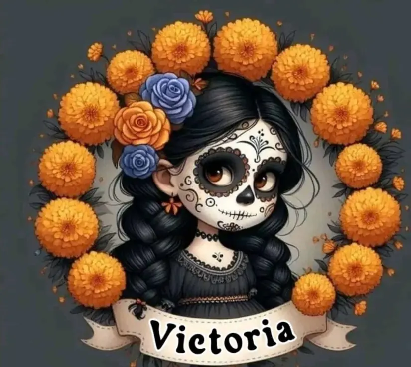 Calaverita con nombre Victoria. Foto: Cortesía