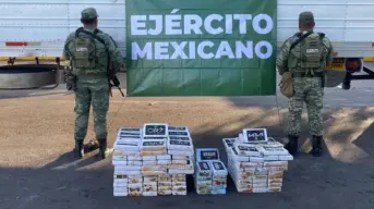 Ejército Mexicano incauta 936 kilogramos de posible cocaína en Sonora