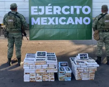 Ejército Mexicano incauta 936 kilogramos de posible cocaína en Sonora