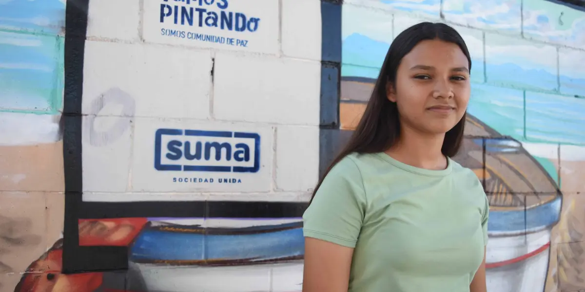 Senyensi, una jovencita de trece años, líder en la construcción de paz en El Castillo, Navolato, busca transformar su comunidad. Foto: Lino Ceballos.