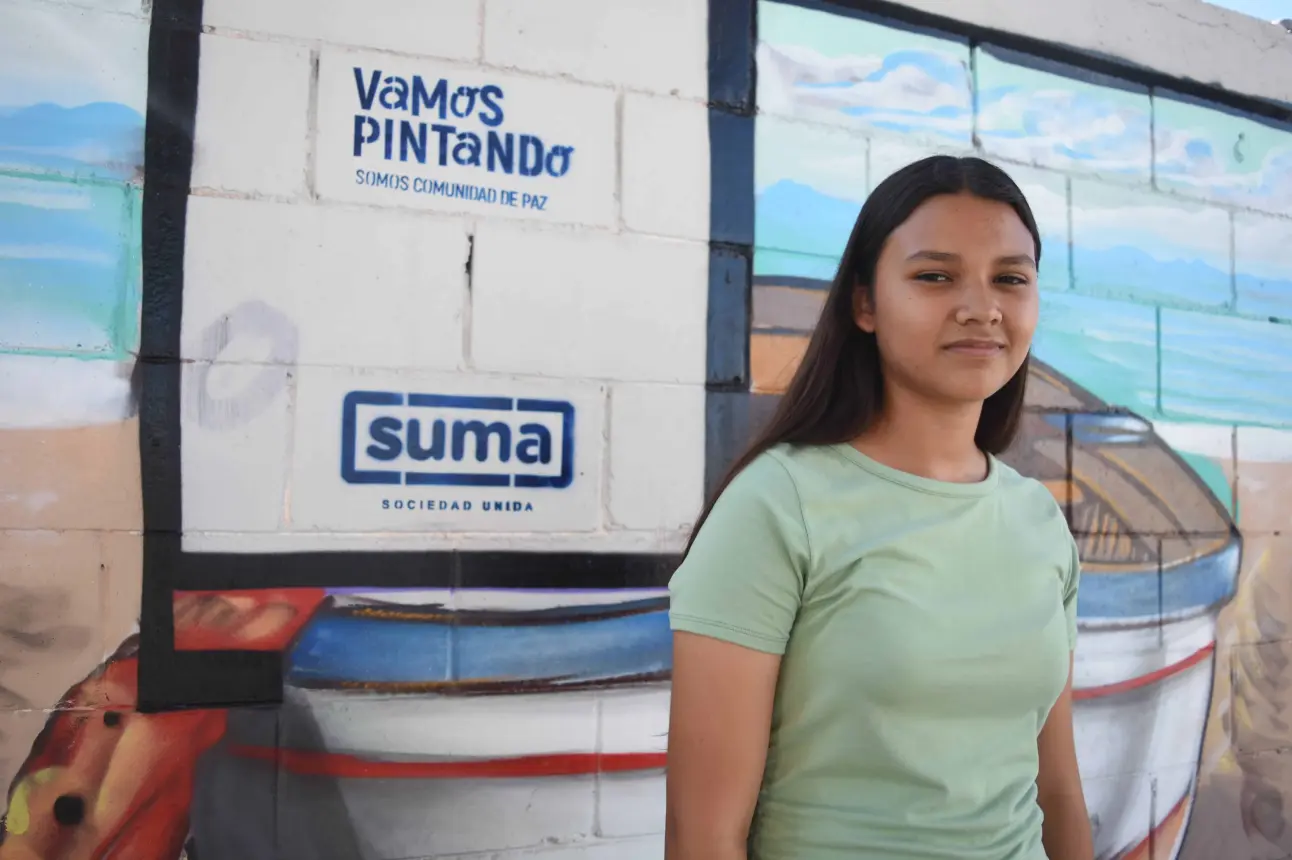 Senyensi, una jovencita de trece años, líder en la construcción de paz en El Castillo, Navolato, busca transformar su comunidad. Foto: Lino Ceballos.