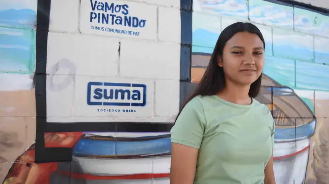 Senyensi, una jovencita de trece años, líder en la construcción de paz en El Castillo, Navolato, busca transformar su comunidad. Foto: Lino Ceballos.