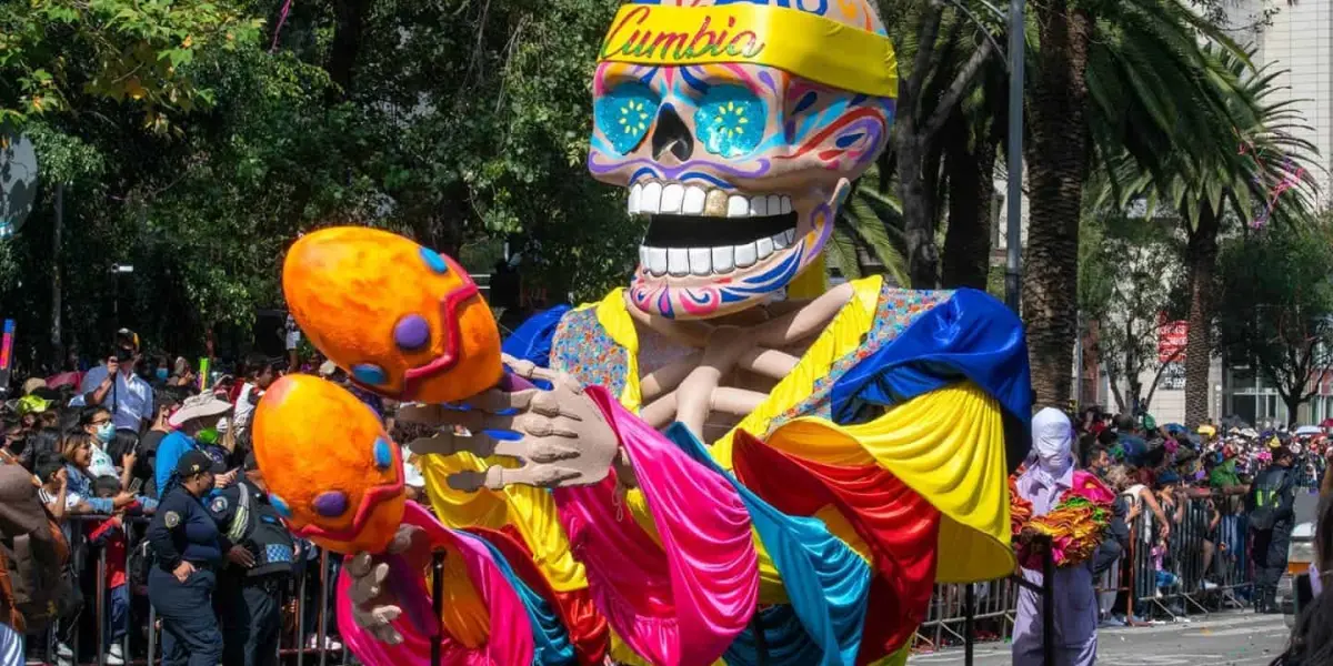 Desfile del Día de Muertos en la CDMX. Foto Ale López.