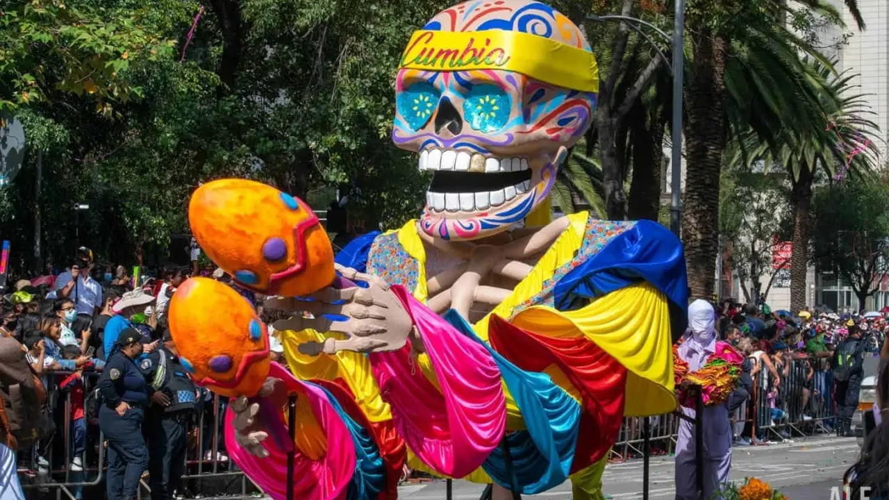 Desfile del Día de Muertos en la CDMX. Foto Ale López.