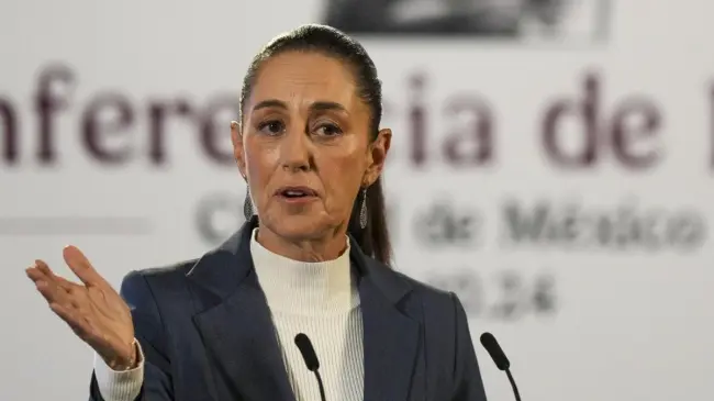 Claudia Sheinbaum en la Mañanera del Pueblo. Imagen.