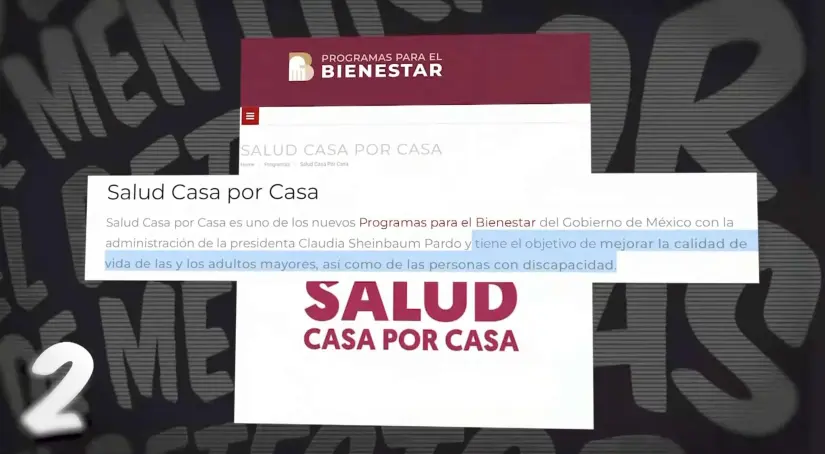 Objetivo del programa Salud Casa por Casa. Imagen.