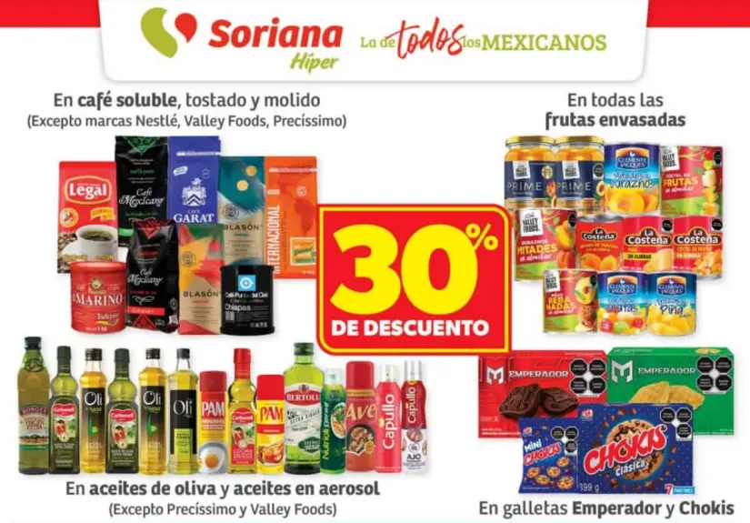 Ofertas de Soriana: Fin de Semana Hiper Nacional del 31 de octubre al 4 de noviembre