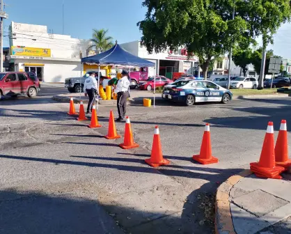 Atención Culiacán, está cerrado el Bulevar Leyva  Solano entre Aquiles Serdán y Vicente Guerrero por Día de Muertos