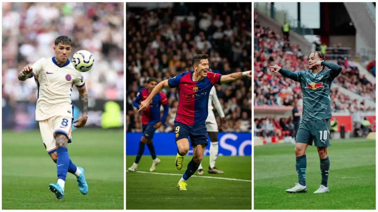 Enzo Fernández, Lewandowski y Xavi Simons