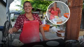 ¡Con fe y amor, todo se logra! María de Jesús, conquista paladares con sabrosas tortillas de harina hechas a mano en la Miguel de la Madrid en Culiacán