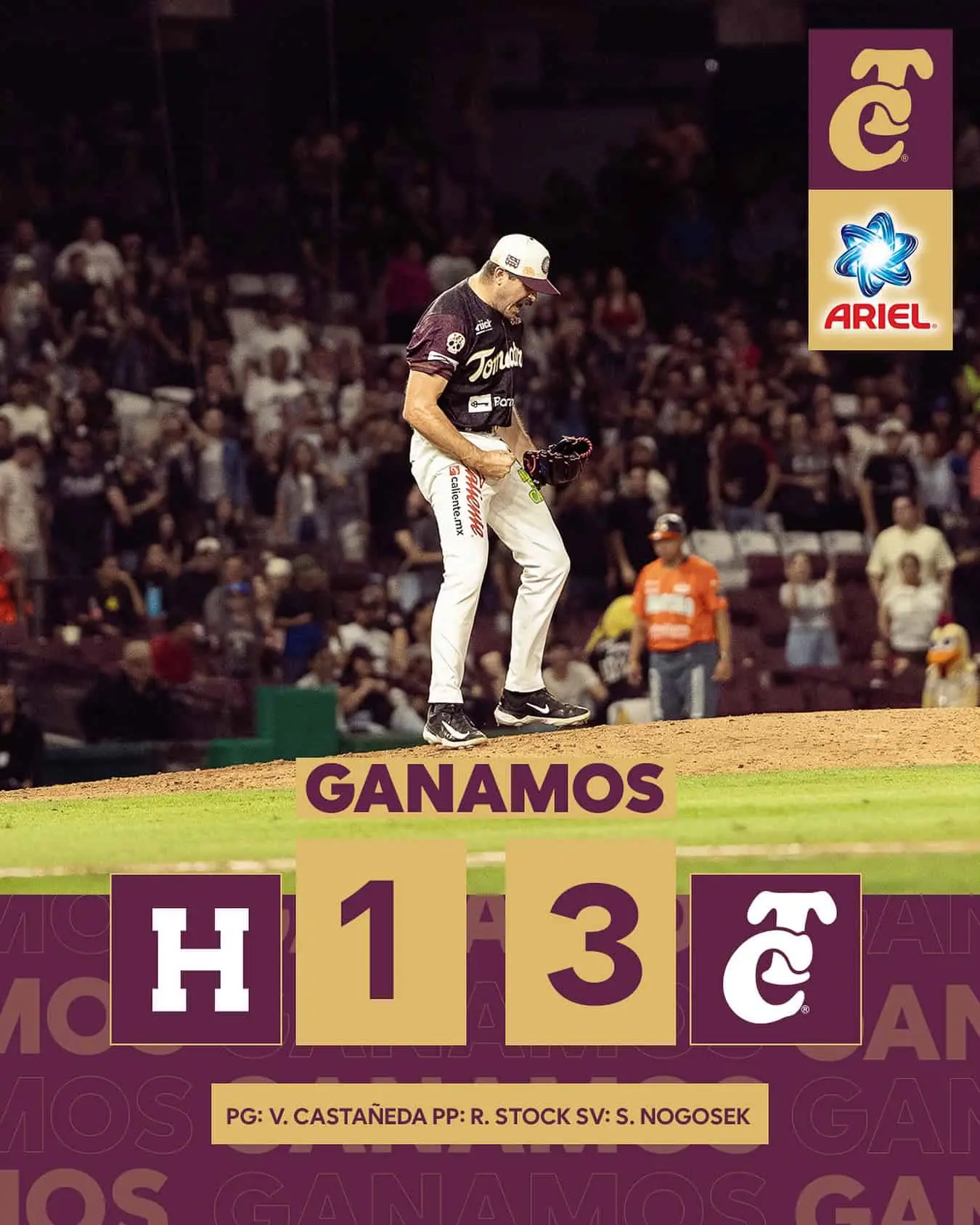 Tomateros vence 3-1 a Naranjeros | Imagen: Tomateros