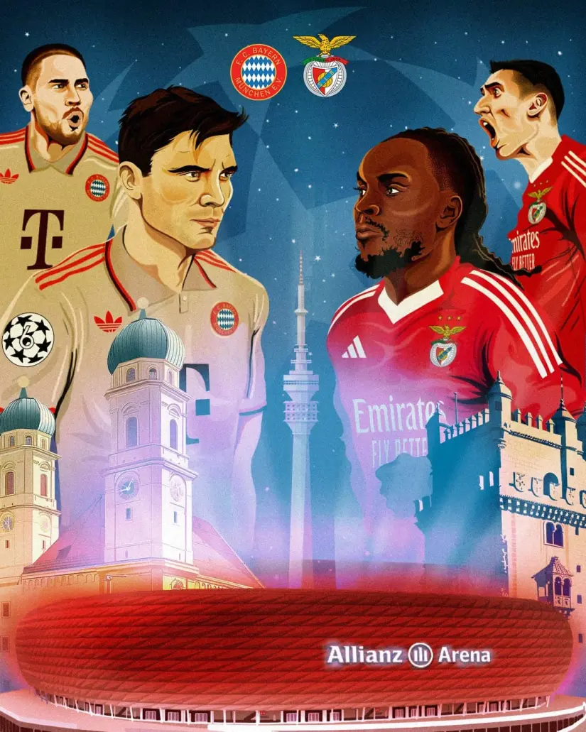 Bayern Munich vs Benfica |Imagen: @FCBayern