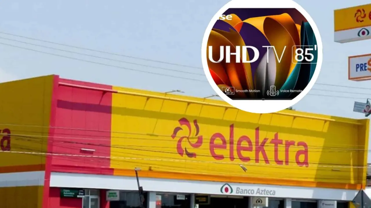 Pantallas en rebaja en Elektra, previo al Buen Fin 2024. Foto: Cortesía