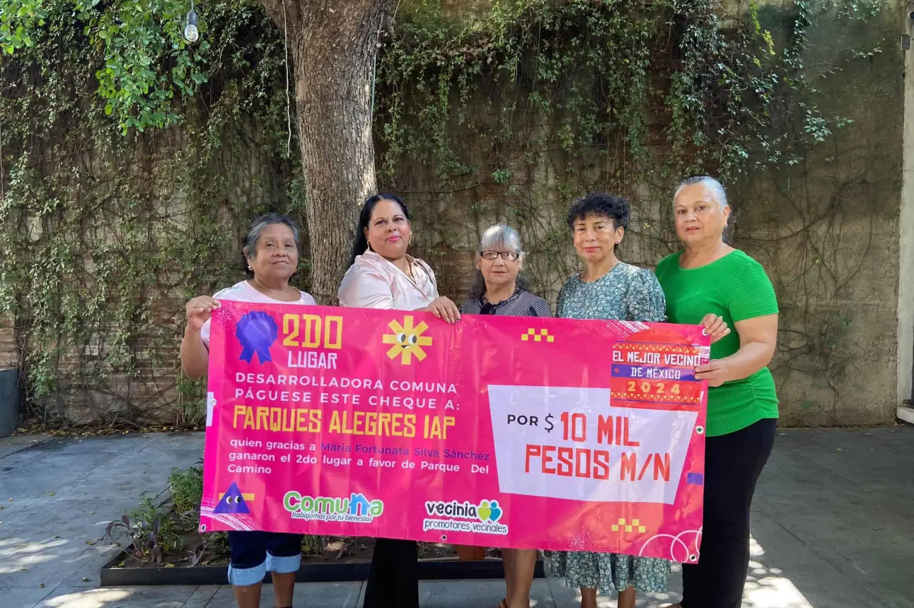 Doña Naty y el Comité del Parque del Camino ganaron el concurso El mejor vecino, donde se reconoce a quienes trabajan por su comunidad.