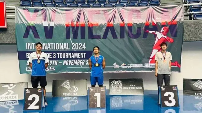 Podio con México en bádminton | Imagen: CONADE