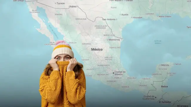 Frente frio número 8 en México estados afectados por bajas temperaturas.