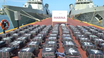 Marina da golpe al narco en Guerrero; asegura 3, 600 kilos de cocaína y detiene a nueve personas