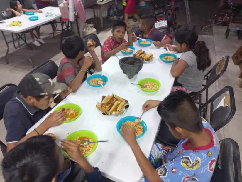 En comedor infantil 